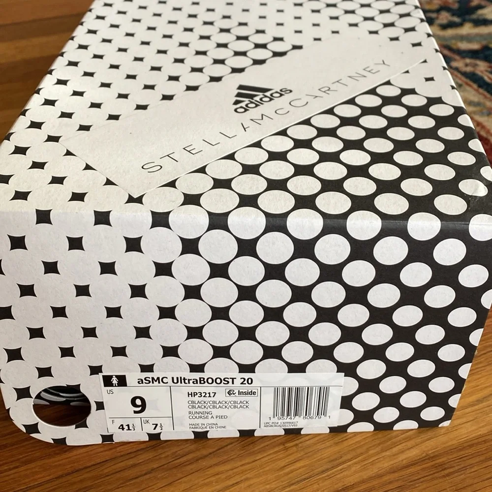 adidas Stella McCartney Ultraboost 20 Shoes Core Black size 9 - Picture 9 of 9